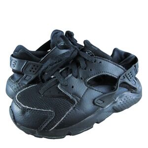 Nike Boys Sneaker Size T 12 Medium‎ Shoes Black Synthetic Lace Up